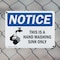 Signmission This Is A Hand Washing Sink Only With Symbol, 10 in W x Rectangle, Plastic OS-2PACK-NS-P-710-L-16684 - alternate 2